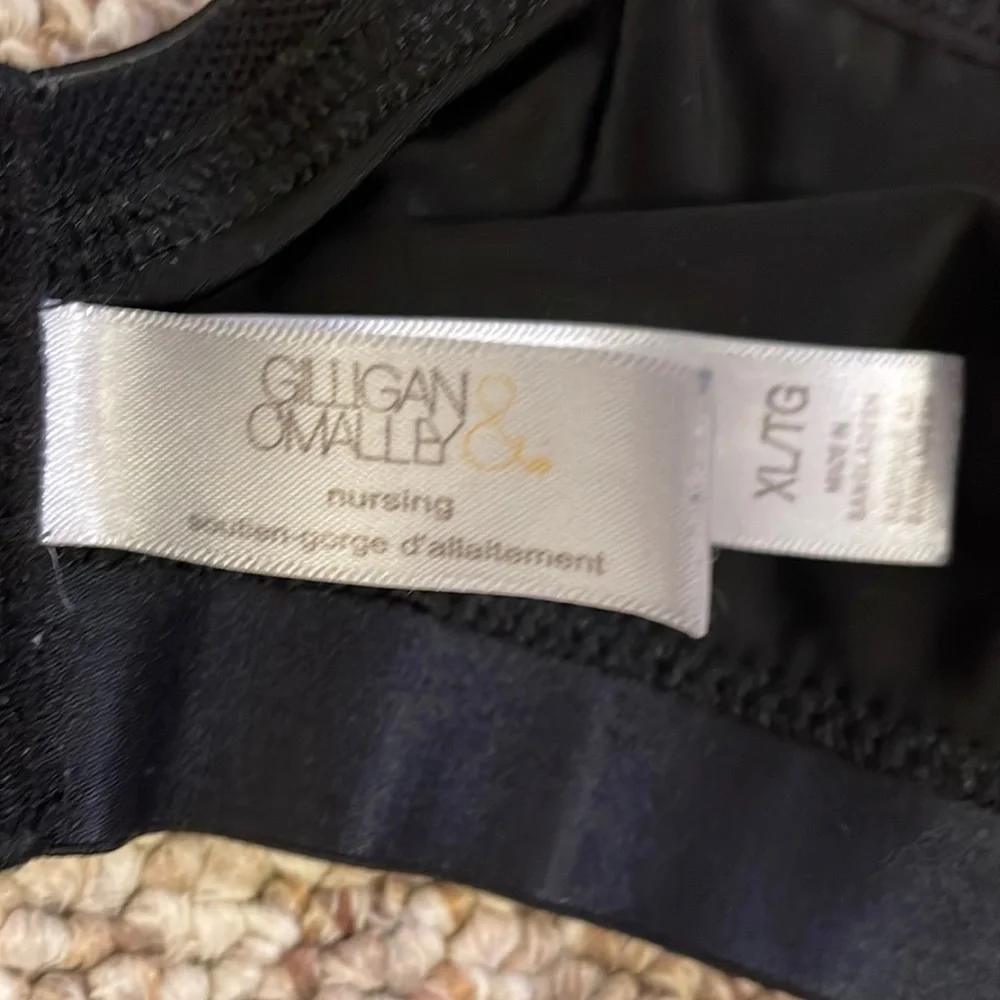 Gilligan & O’Malley Black nursing bra XL - Picture 7 of 8